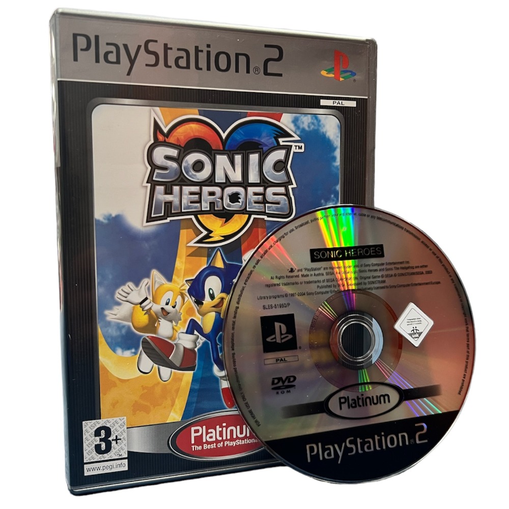 SONIC HEROES SONY PS2 PLAYSTATION 2 SLIM